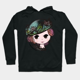 doll art, cute and kawaii illustration Hoodie